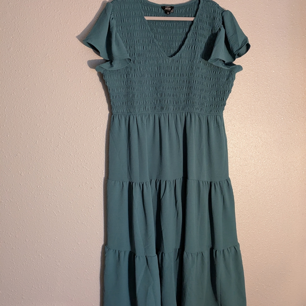 Blu Pepper Teal Maxi Dress
